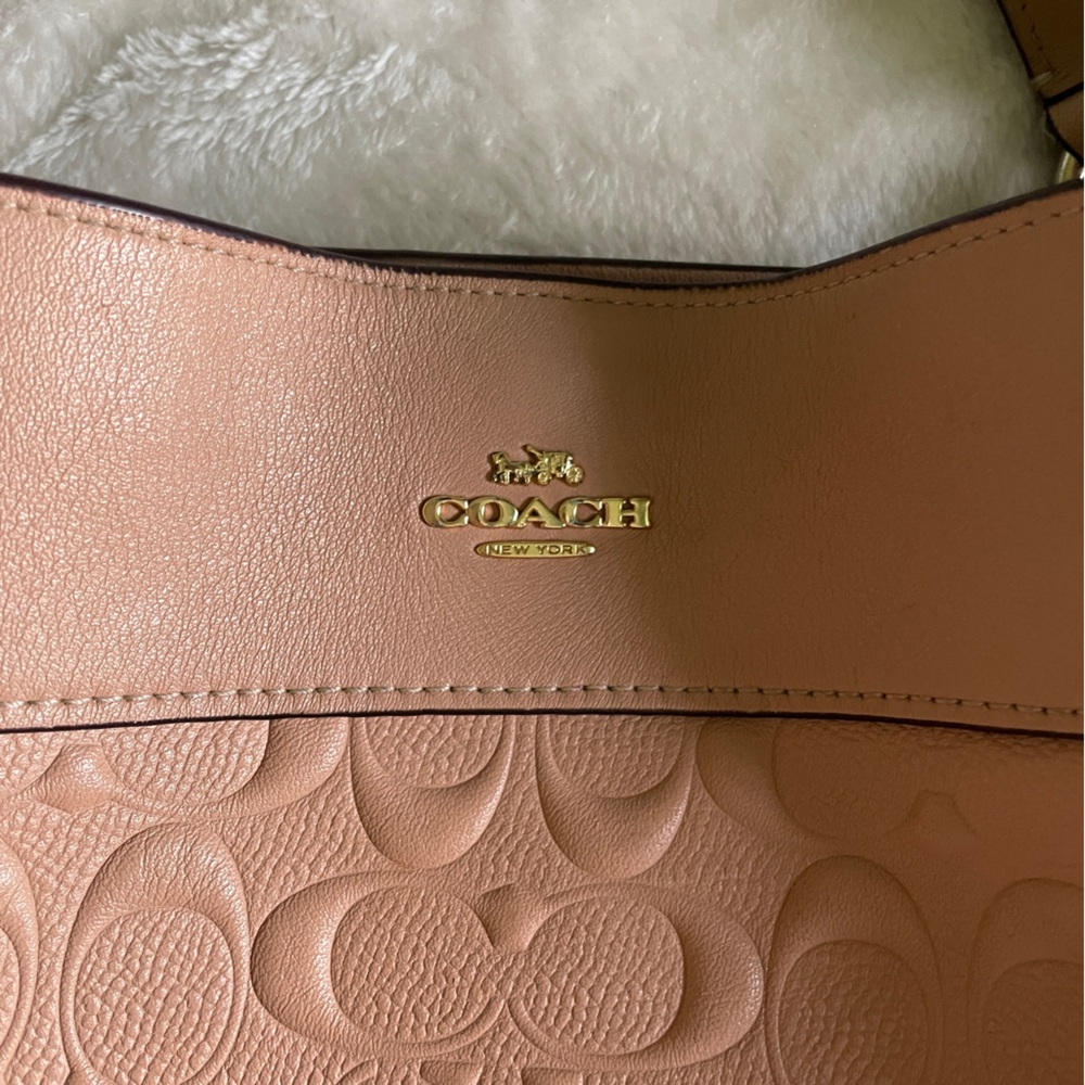COACH Lexy Shoulder Bag in Nude Pink - Picture 8 of 12